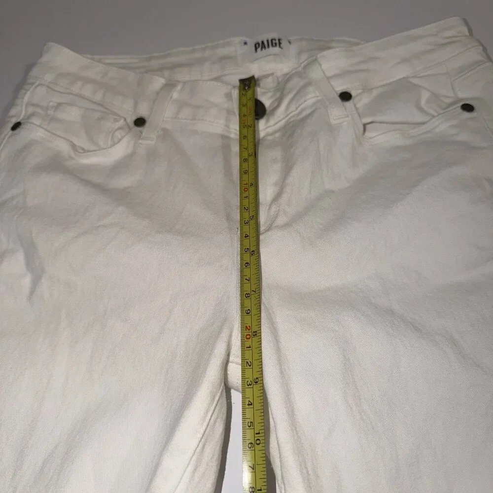 Paige Jeans Women 29‎ White Kylie Crop Minimalist Summer Spring Classic Vacation